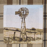 Windmill Farm Tinderbox Plaid Dishtowel