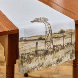 Windmill Farm Table Runner 54"