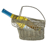 Wire Basket Wine Bottle Holder