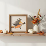 Witch Broom Ride Halloween Sign 6x6