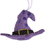 Witches Hat Felt Ornament Set of 4