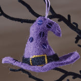 Witches Hat Felt Ornament Set of 4