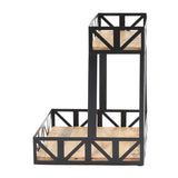 Wood & Iron 2 Tier Organizer-Lange General Store