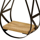 Wood & Iron Hanging Shelf