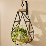Wood & Iron Hanging Shelf