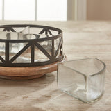 Wood & Iron Lazy Susan-Lange General Store