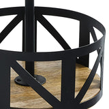 Wood & Iron Mug Rack-Lange General Store