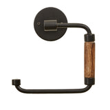 Wood & Iron Toilet Tissue Holder-Lange General Store