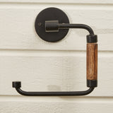 Wood & Iron Toilet Tissue Holder-Lange General Store