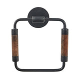 Wood & Iron Towel Ring-Lange General Store