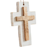 Wooden Cross Hanging Ornament-Lange General Store