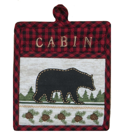 Woodland Bear Pot Holder-Lange General Store