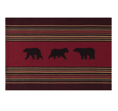 Woodland Bear Woven Placemat-Lange General Store