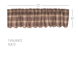 Woodland Brown Valance 72"
