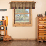 Woodsy Ridge Block Border Valance