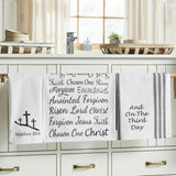 Words Of Faith Tea Towel Set of 3-Lange General Store