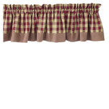 Yorktown Burgundy Valance-Lange General Store