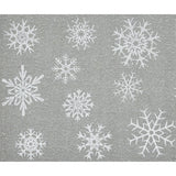 Yuletide Burlap Dove Grey Snowflake Placemat Set of 2-Lange General Store