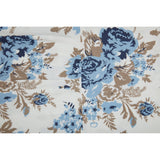 Dusk Blue Floral Ruffled Pillow Cases-Lange General Store