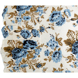 Dusk Blue Floral Ruffled Pillow Cases-Lange General Store