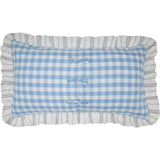 Dusk Blue Floral Ruffled Sham-Lange General Store