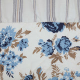 Dusk Blue Floral Ruffled Sham-Lange General Store